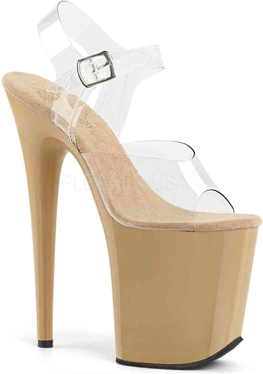 EU 35 = US 5 | FLAMINGO-808 | 8 Heel, 4 PF Ankle Strap Sandal